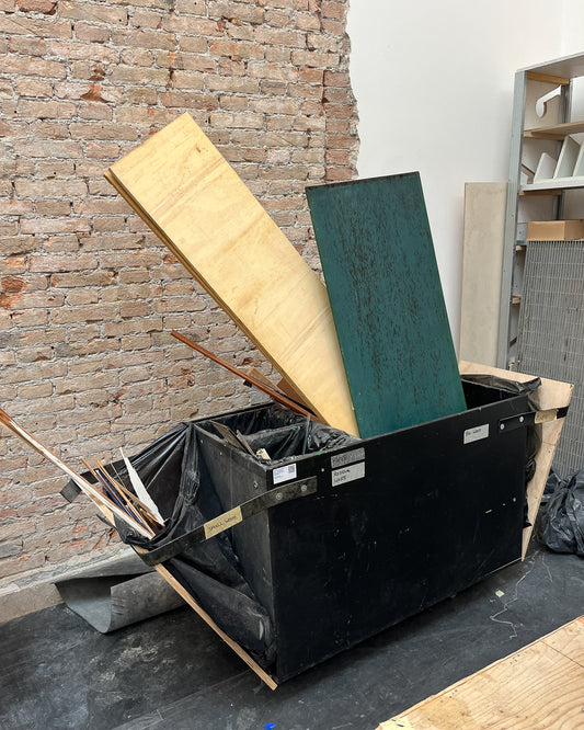 USED UP | Romanian Pavilion | Waste Bin MDF Box, 2.20.4