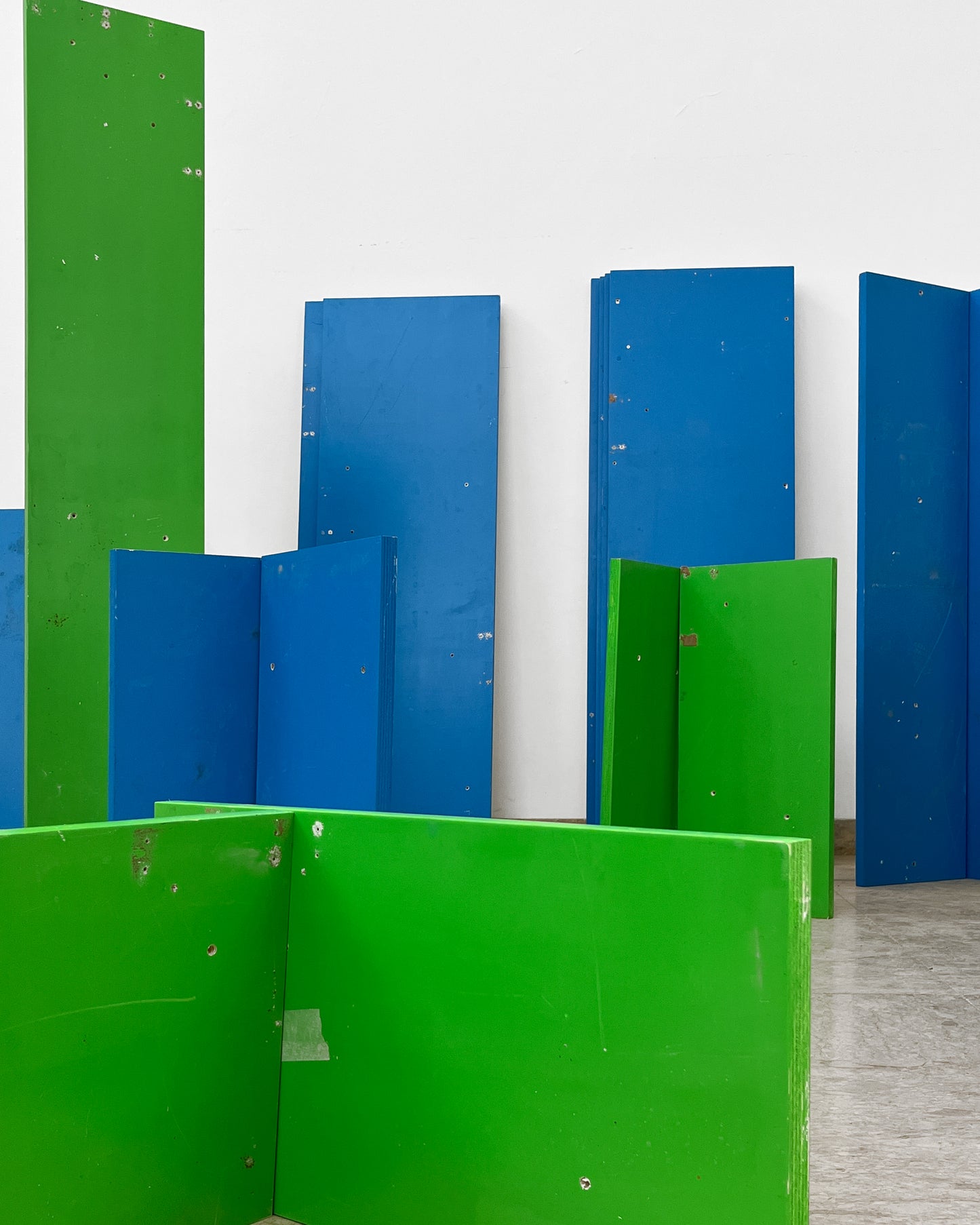USED UP | Mexican Pavilion | Green and Blue Multiplex Panels, 1.14.1