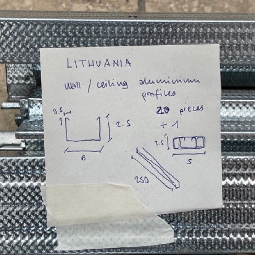 USED UP | Lithuanian Pavilion │ Aluminum U Profiles, 3.16.2