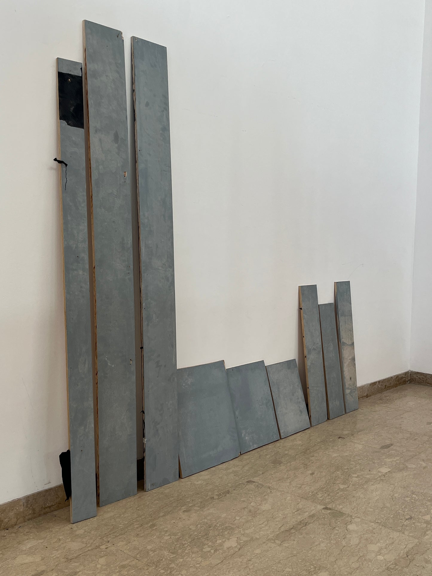USED UP | Chilean Pavilion | Gray Plywood Panels, 1.3.4h